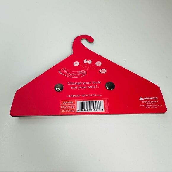 Lindsay Phillips Black Gold Round Shoe Charm Snaps NWT - Picture 2 of 2